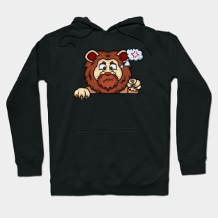 Lion Cartoon With Angry Face Expression Hoodie